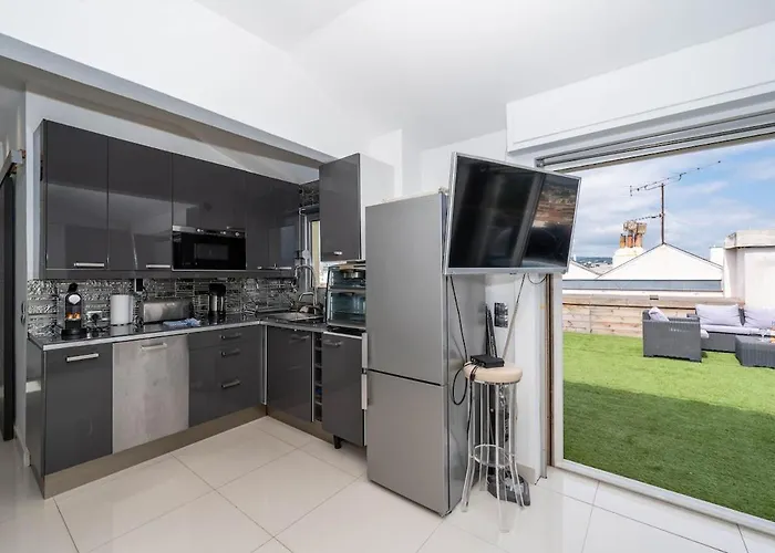 Rooftop Scls - Terrasse, Jacuzzi, Rue D'antibes Daire Cannes