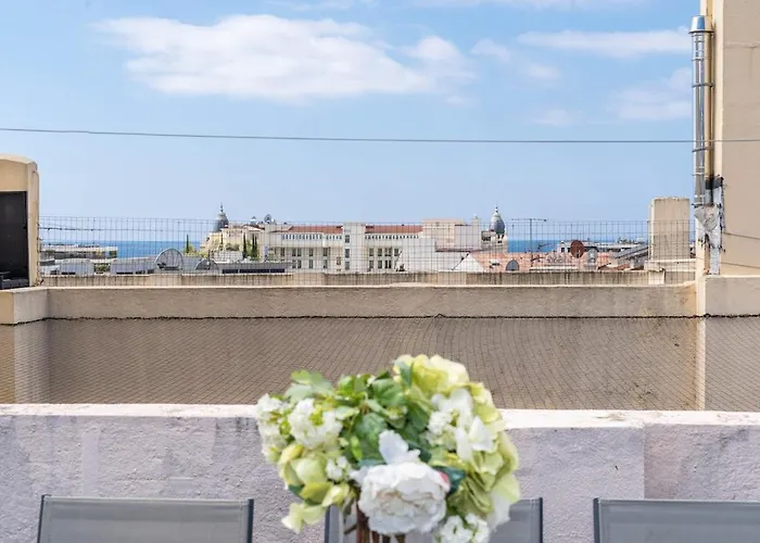 Daire Rooftop Scls - Terrasse, Jacuzzi, Rue D'antibes Cannes