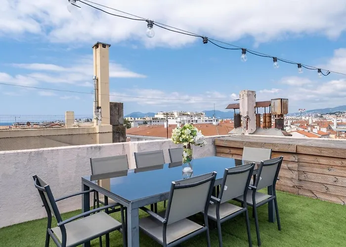 Rooftop Scls - Terrasse, Jacuzzi, Rue D'antibes Cannes