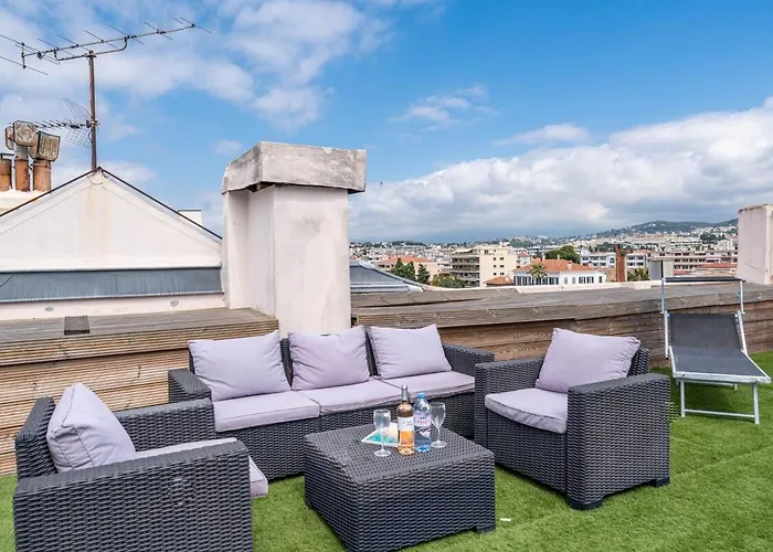 Rooftop Scls - Terrasse, Jacuzzi, Rue D'antibes Daire