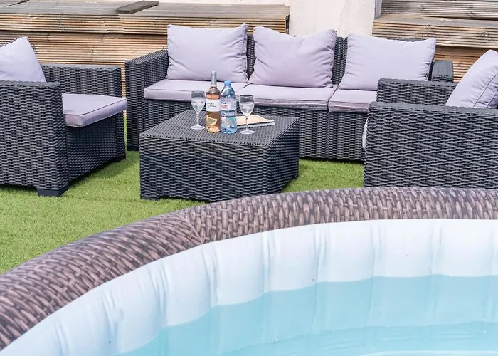 Daire Rooftop Scls - Terrasse, Jacuzzi, Rue D'antibes