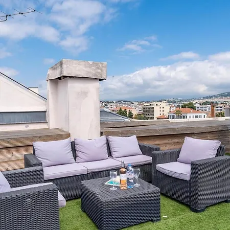 Rooftop Scls - Terrasse, Jacuzzi, Rue D'antibes Appartamento