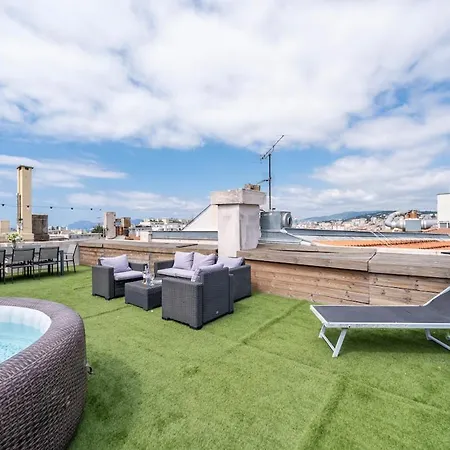 Rooftop Scls - Terrasse, Jacuzzi, Rue D'antibes