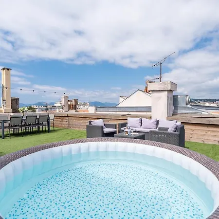 Rooftop Scls - Terrasse, Jacuzzi, Rue D'antibes